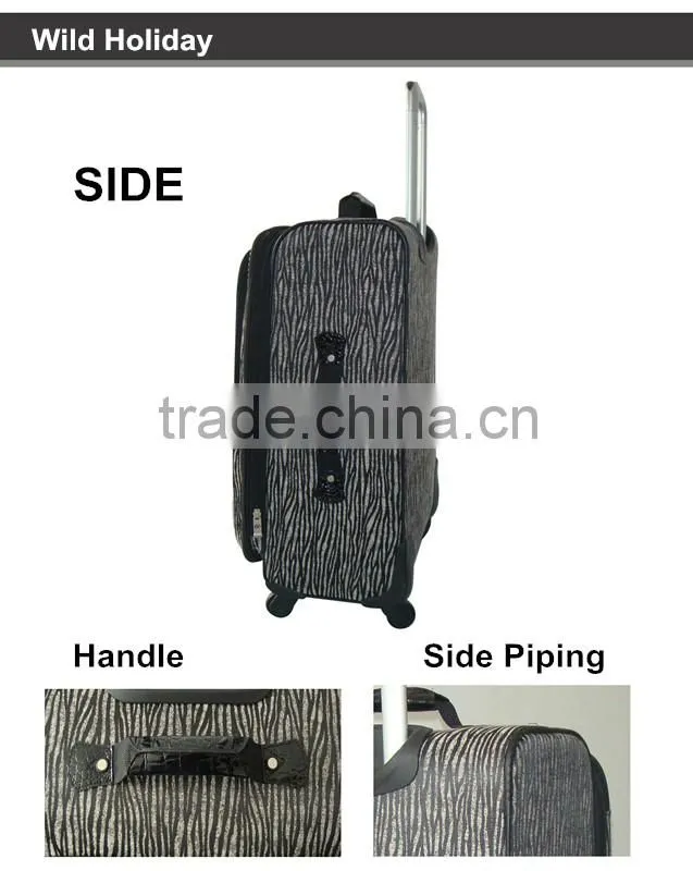 2014 New Design Jacquard Weave Travel Luggage