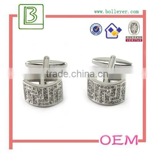 men fashion rhinestone diamond cufflinks for men