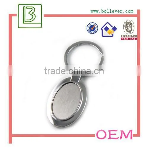 Customized Metal Blank Keychain without logo