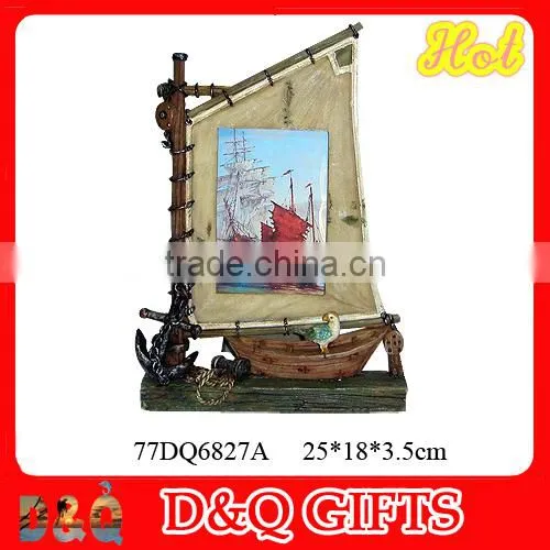 Sailing souvenir picture frame