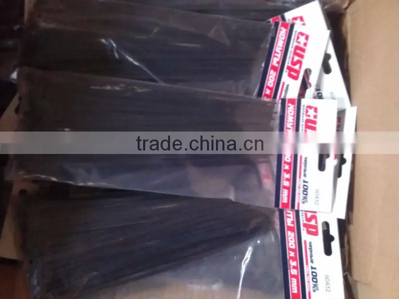 WHOLESALES rosion-resisting self-locking 4*150 PA66 Nylon Cable Ties (UL CE RoHs certificate)