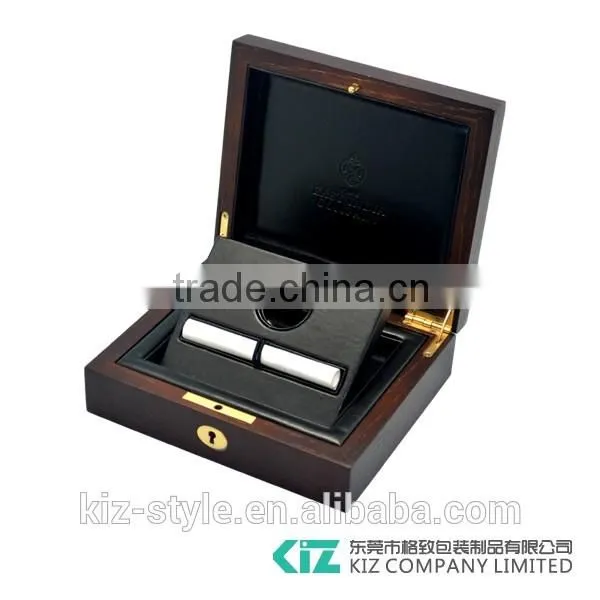 High quality wholesale custom made wooden medallion coin display box