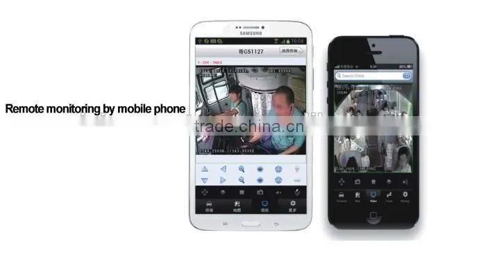 H 264 4ch 720P AHD Motion Detection SD Card Mobile DVR
