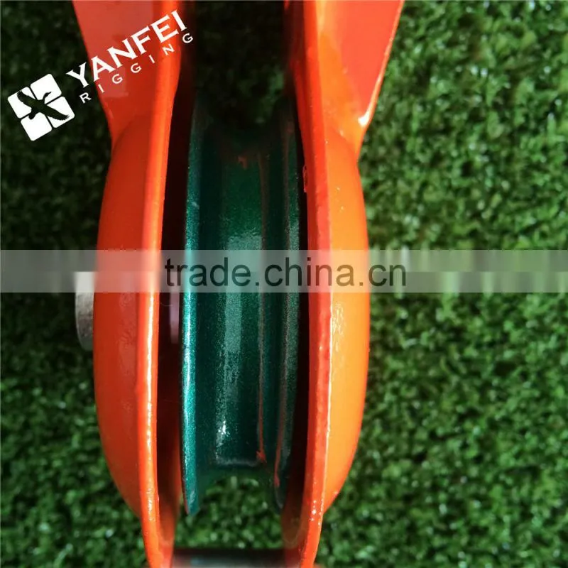 WLL0.5TON Orange Single Snatch Pulley