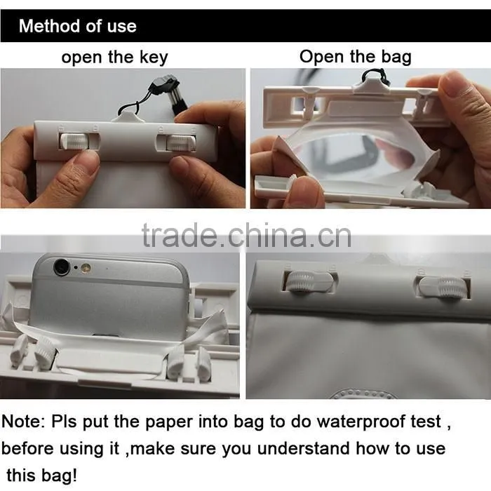 Outdoor sport PVC mobile phone pouch waterproof bag