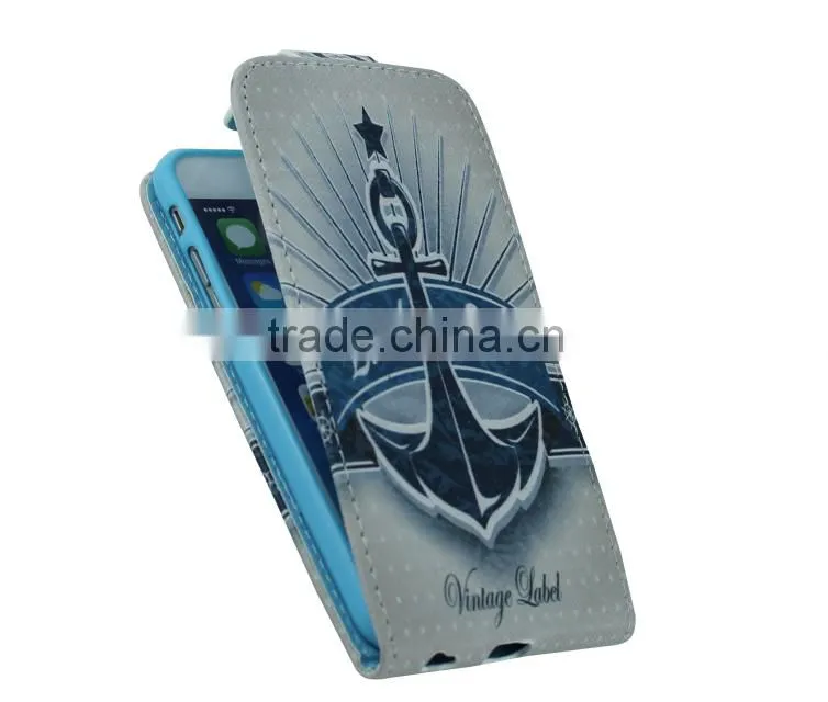 2015 Newest Owel Printings Phone Case Lift Flip Leather Case With Card Slot For iPhone 6