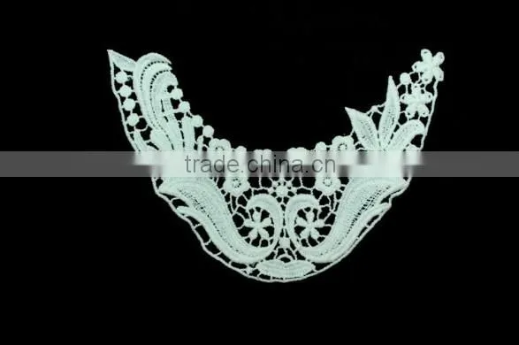 100% Cotton Crochet Lace Fabric Embroidery Guipure Lace Collar for Lace Garment Accessories