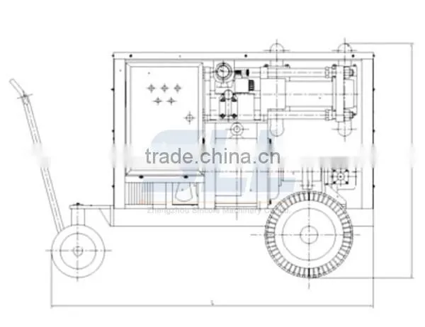 Easily operated tile grout cement grout