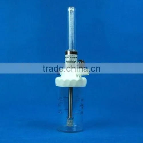 medical oxygen flow meter with humidifier