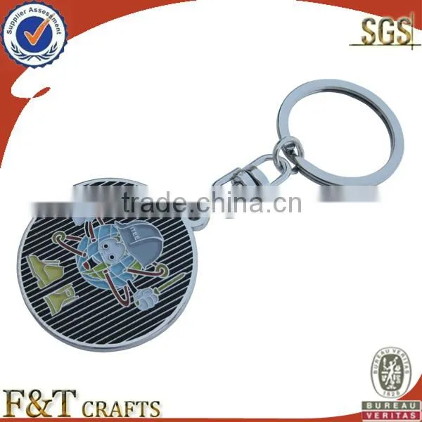 Fashion custom made stamped cool live animal promotional gift keychain