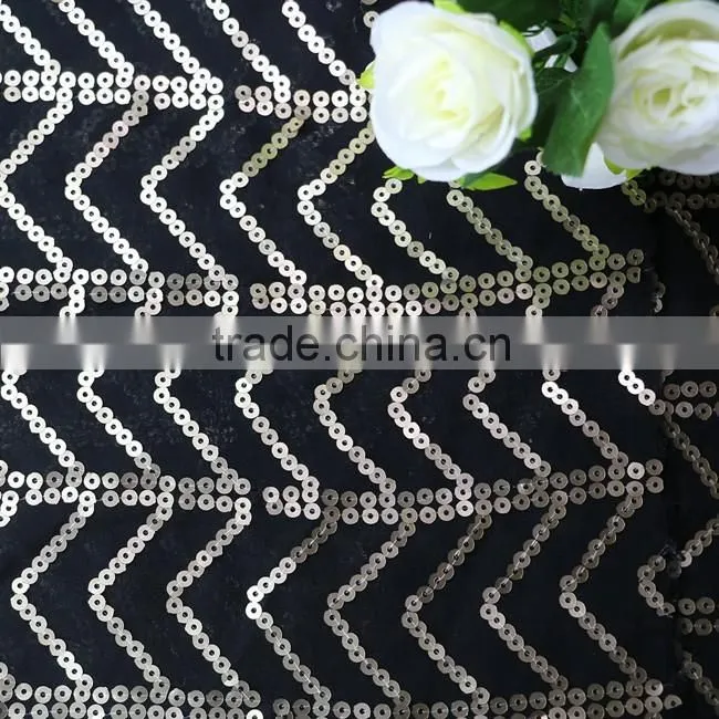 polyester chiffon fabric gold sequin fabric polyester chiffon
