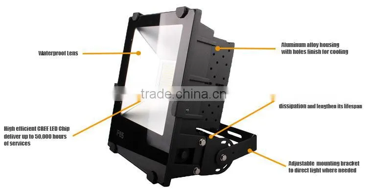 Experienced manufacturer DLC 6 years warranty IP65 50W 100W Led Flood Light