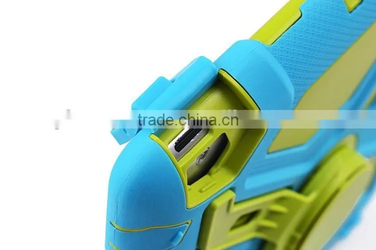 Waterproof case for ipad, silicon pc with kickstand case for tablet