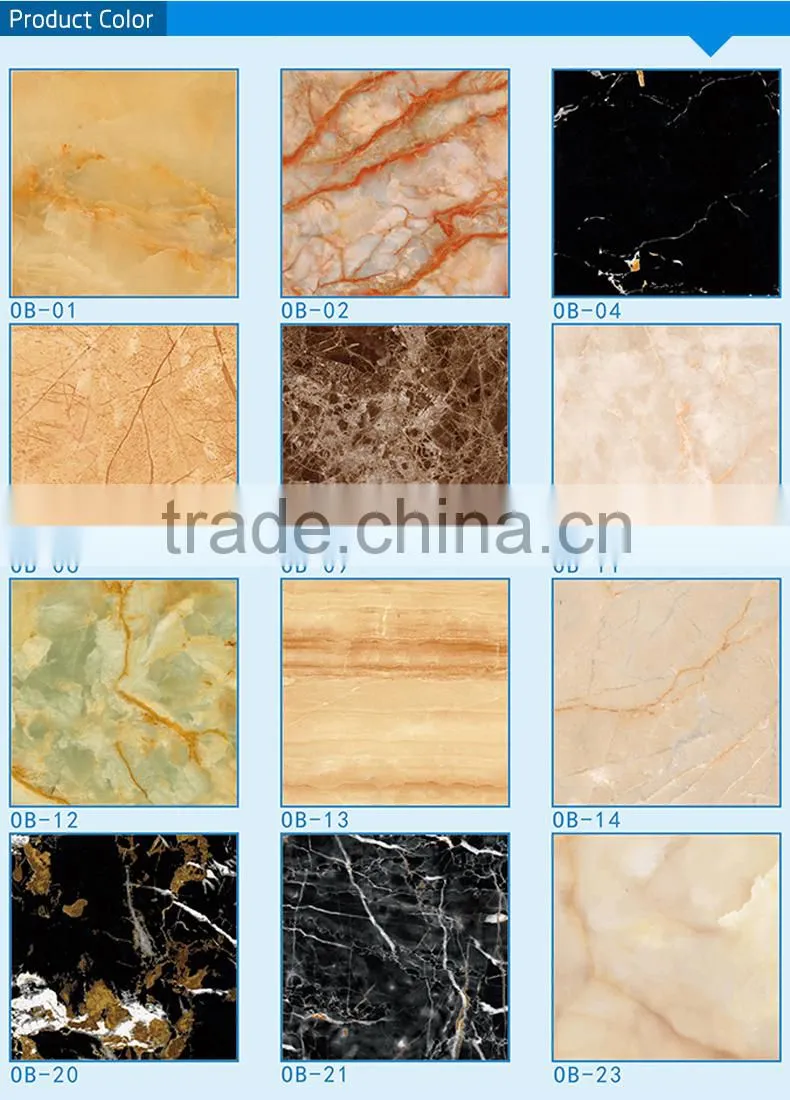 New material pvc marble used for wall decoration