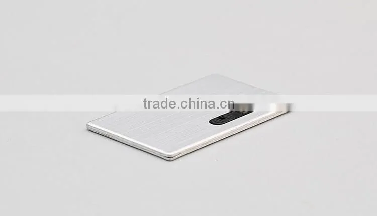 Metal material usb credit card flash drive , custom usb flash drive