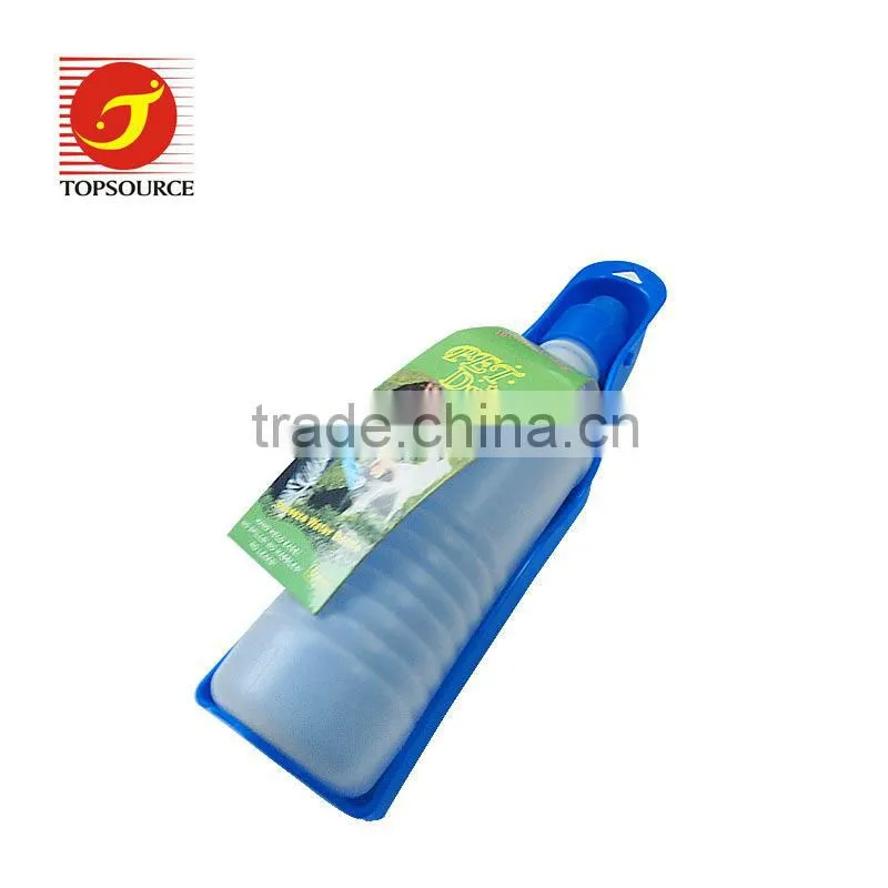 Plastic Portable Pet Drinking Bottle, Pet Feeding 250ml Portable Pet Feeder, Dog/Animal Drinking Supply
