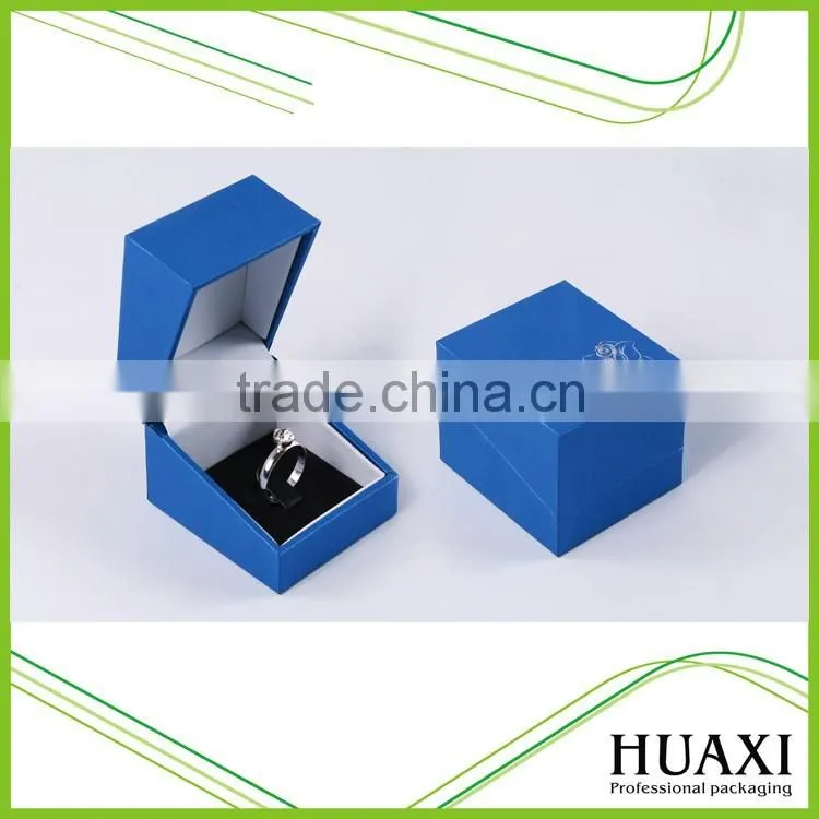 Luxury custom logo printed gift velvet plastic jewelry box