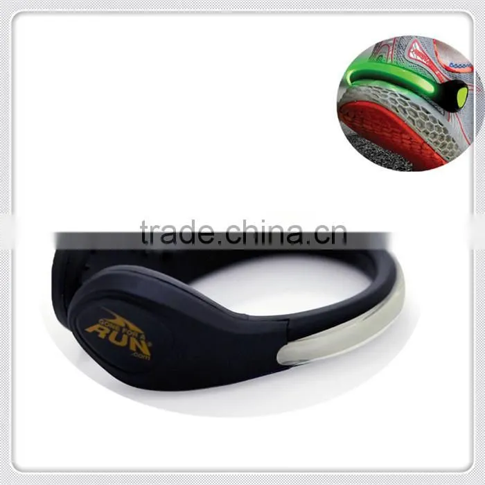sports equipment for shoes silicone decorative led clip light
