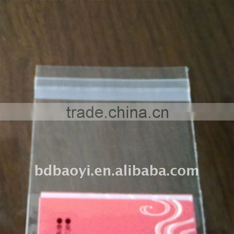 high quality BOPP clear 3 side sealing plastic packaging bag for snack