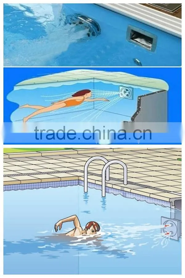 Swimming pool equipment for swimming training