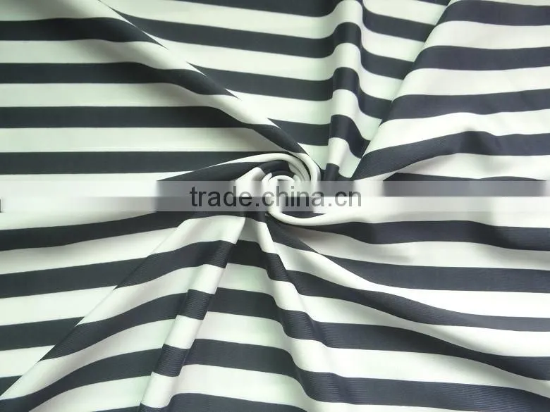 black white pattern suit spandex fabric stock wholesale