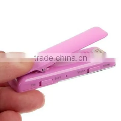 Telephone Recording Adaptor MP3 Digital Voice Recorder with Clip