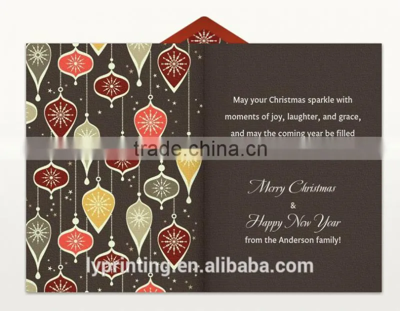 3D Christmas card printing new year greeting card printing