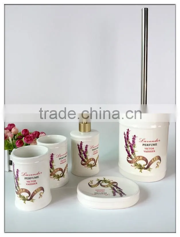 New Decal Ceramic Bathroom Accessories