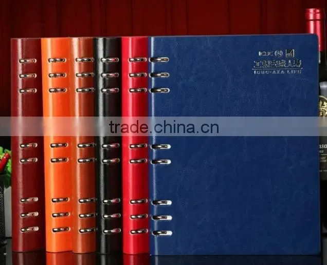 2016 Custom pu leather planner notebook diary set for promotion