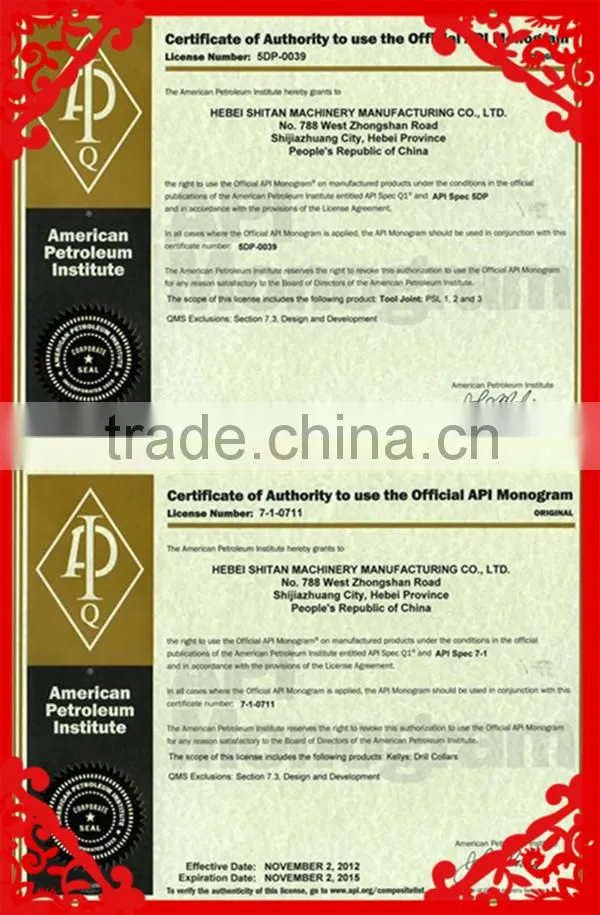 Duct mounted reverse circulation drilling rods with T/T payment term