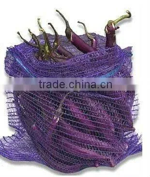100% New Material vegetable and fruit Plastic Mesh Bag with different colors