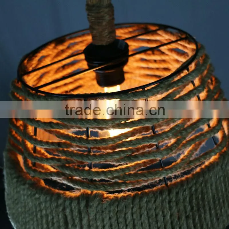 Hot model lee broom hemp rope bulb replica chandelier