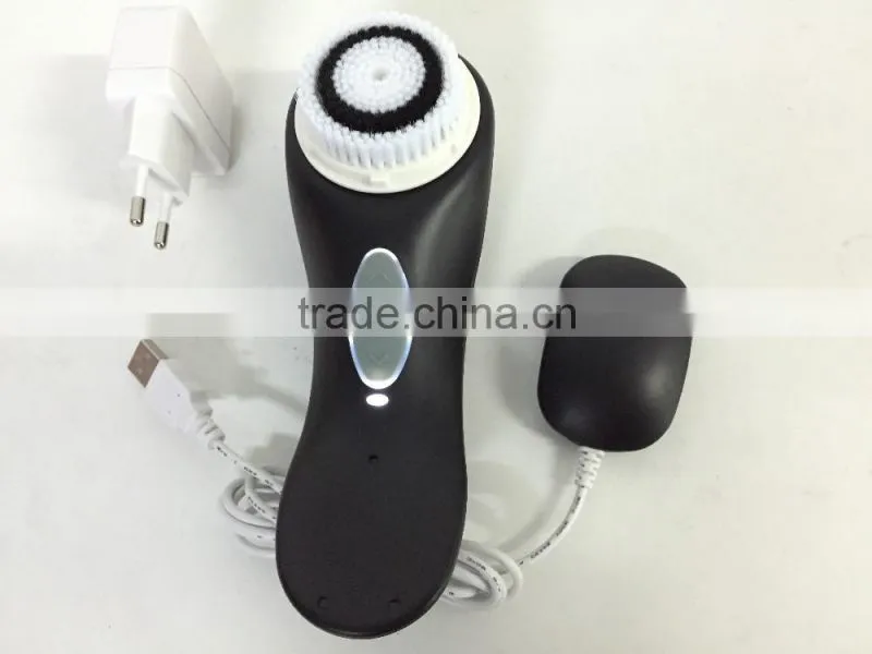 Rechargeable waterproof sonic facial brush facial cleansing brush