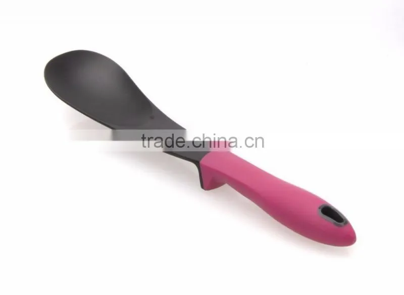 Food Grade 7 Piece Nylon Kitchen Utensil Set With Rotating Organizing Carousel soft handle