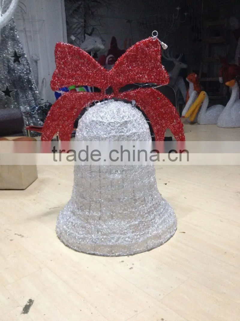 Festive Lights Led 3D Motif Light Red Bell Christmas Light Motif