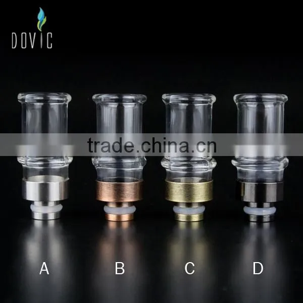 Dovic wide bore glass drip tips