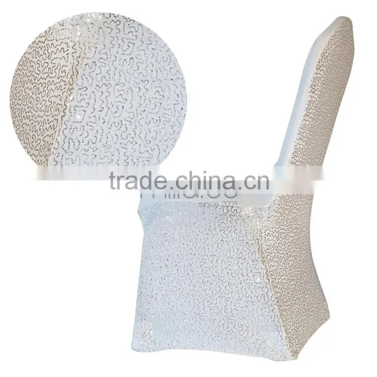 Sequin tulle chair covers wedding decoration