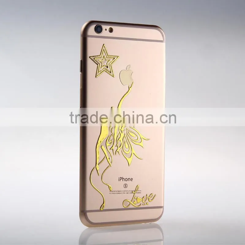 Glitter metallic cute bear Iphone mobile phone stikcer