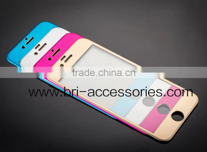 Alibaba Import Fahion New Premium Mobile Accessories 0.33mm Corning Colorful Silk Printing Tempered Glass Scren Protector