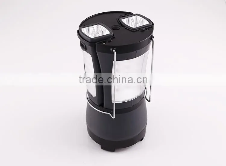 TYEE black battery operated portable creee led camping lantern flashlight