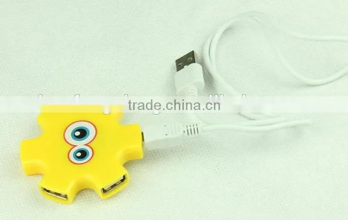 wholesale lovely 4 port usb hub with carambola shape