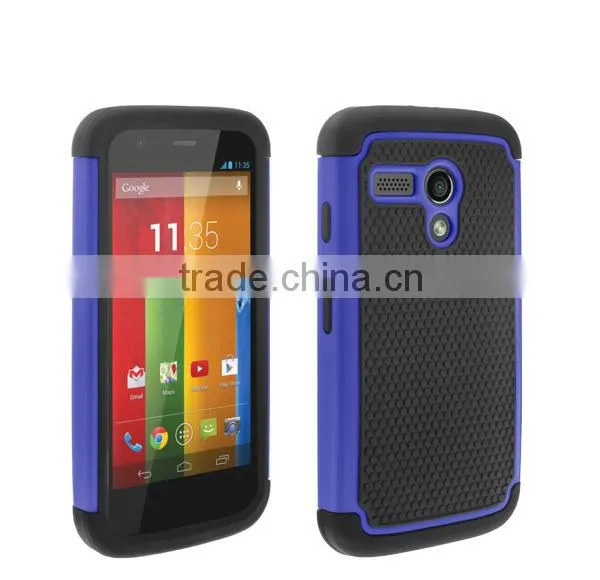 Cell phone hybrid shockproof hard case for moto g