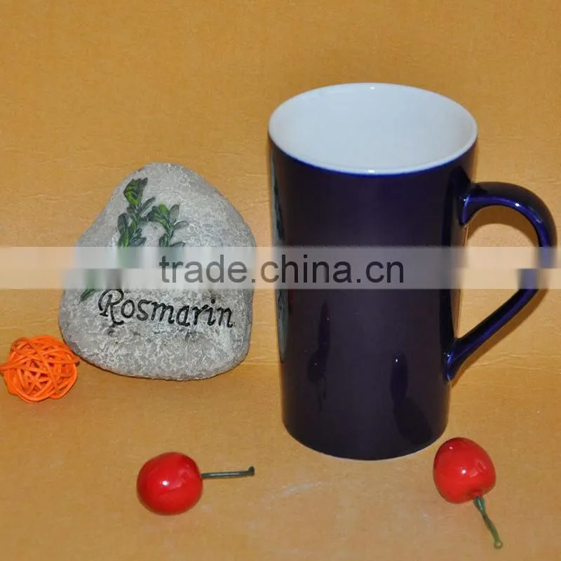 Stoneware Ceramic Type white and black porcelain mug