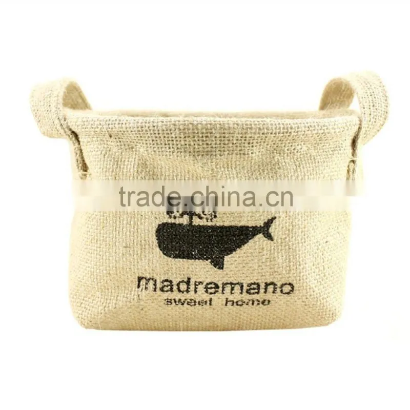 Cotton Fabric Creative Decorative Patterns Storage Bags
