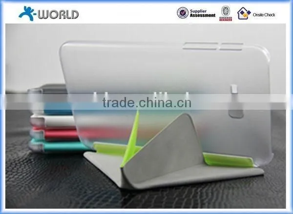 Origami Stand Leather Case for Samsung Galaxy Tab A 7.0 with Fingerprint Resistance Matt Back Case