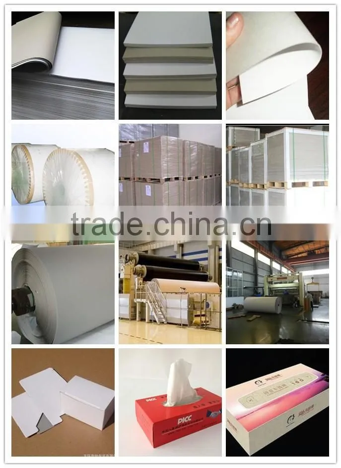 2016 hot sell coated duplex board grey back/duplex board paper in cheap price with good quality