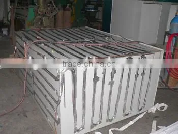 bagged ice storage bin of double compartment design VT400