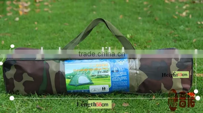 2 Persom Single Layer Double Door Camouflage Camping Tent
