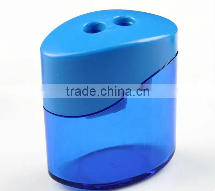 Custom Cheap Plastic Double Hole Pencil Sharpener