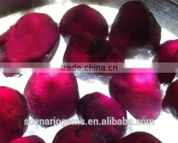 Wholesale 4-6mm Natural Purple Indian Garnet Rough Stone